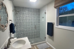 Tub-Surround-replaced-with-walk-in-shower.-Patterned-Tile-Shower-with-Tile-Floor-complete-bathroom-renovation-