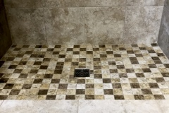 Checkered-Tile-Shower-Floor